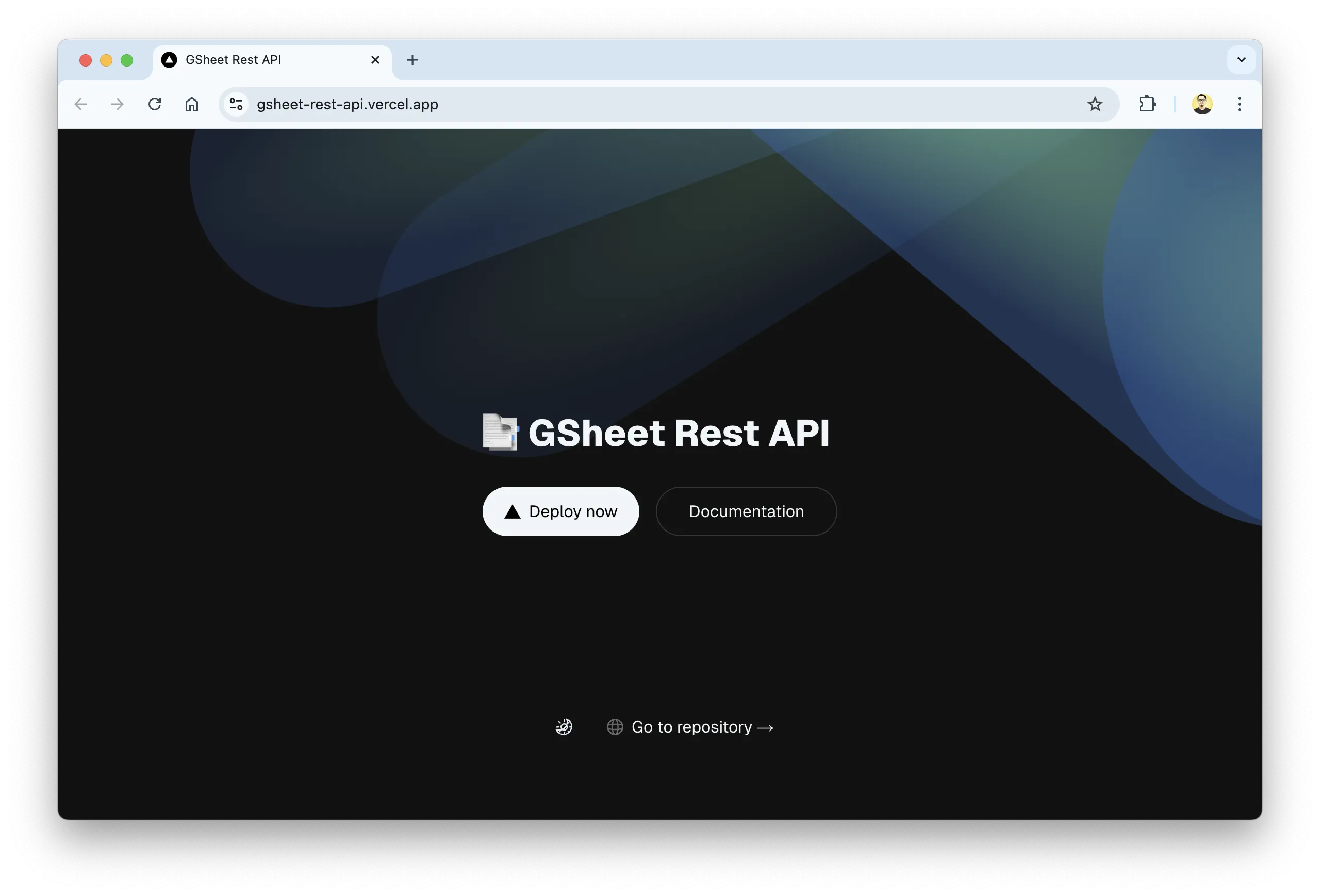 Homepage GSheet Rest API